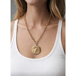 Pomina Gold Thick Bee Pendent Necklace New